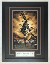 Load image into Gallery viewer, Jonathan Breck autograph signed Jeepers Creepers 11x17 Movie Poster Framed Display