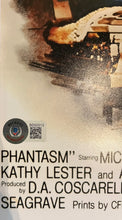Load image into Gallery viewer, Reggie Bannister autograph signed PHANTASM 12x18 Movie Poster Framed Display