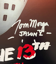 Load image into Gallery viewer, Tom Morga Signed Friday the 13th Part V 11x17 Movie Poster Framed Display