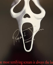 Load image into Gallery viewer, Roger L Jackson signed autographed Scream 11x17 Movie Poster Framed Display