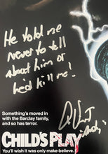 Load image into Gallery viewer, Alex Vincent autograph signed Childs Play Movie Poster 12x18 Framed