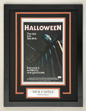 Load image into Gallery viewer, Nick Castle Autograph Signed HALLOWEEN 11x17 Movie Framed Display