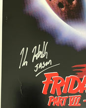 Load image into Gallery viewer, Kane Hodder signed autographed Friday the 13th Part 7 Movie Poster 11x17 Framed Display