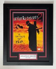 Load image into Gallery viewer, Jonathan Breck autograph signed Jeepers Creepers 11x14 Movie Poster Framed Display