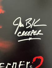 Load image into Gallery viewer, Jonathan Breck autograph signed Jeepers Creepers 11x14 Movie Poster Framed Display