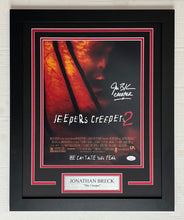 Load image into Gallery viewer, Jonathan Breck autograph signed Jeepers Creepers 11x14 Movie Poster Framed Display