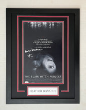 Load image into Gallery viewer, Heather Donahue Autograph Signed THE BLAIR WITCH PROJECT 12x18 Framed Movie Display