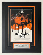 Load image into Gallery viewer, James Jude Courtney autograph signed HALLOWEEN KILLS 12x18 Movie Poster Framed Display