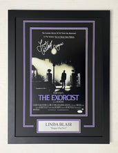 Load image into Gallery viewer, Linda Blair Autographed Signed The Exorcist 11x17 Movie Poster Framed Display