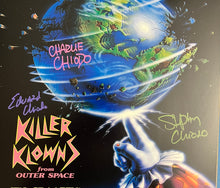 Load image into Gallery viewer, The Chiodo Brothers Signed Killer Klowns From Outer Space 11x14 Movie Poster Framed Display