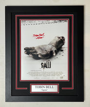 Load image into Gallery viewer, Tobin Bell Autograph Signed Saw 11x14 Movie Poster Framed Display