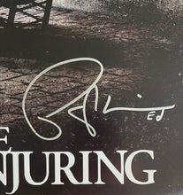 Load image into Gallery viewer, Patrick Wilson Signed The Conjuring 11x17 Movie Poster Framed