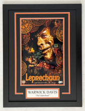 Load image into Gallery viewer, Warwick Davis Autograph Signed LEPRECHAUN 11x17 Movie Poster Framed Display