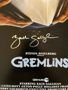 Zack Galligan autographed signed Gremlins 12x18 Framed Movie Poster Display