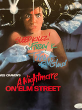 Load image into Gallery viewer, Robert Englund Signed A Nightmare on Elm Street 11x17 Movie Poster Framed Display
