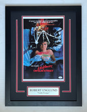 Load image into Gallery viewer, Robert Englund Signed A Nightmare on Elm Street 11x17 Movie Poster Framed Display
