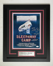 Load image into Gallery viewer, Felissa Rose autographed signed SLEEPAWAY CAMP 11x14 Framed Movie Display
