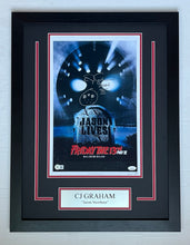 Load image into Gallery viewer, CJ Graham Autograph Signed Friday the 13th Part VI 11x17 Movie Poster Framed Display
