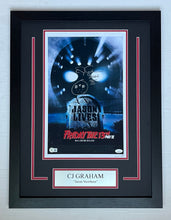 Load image into Gallery viewer, CJ Graham Autograph Signed Friday the 13th Part VI 11x17 Movie Poster Framed Display (Copy)
