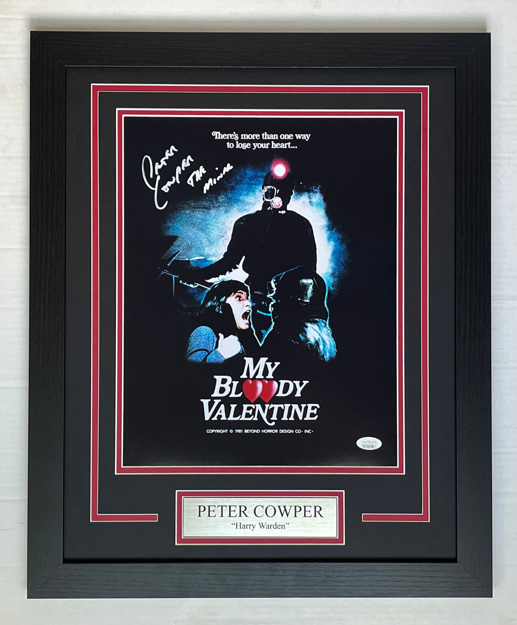 Peter Cowper Signed Autographed My Bloody Valentine 11x14 Movie Poster Framed Display