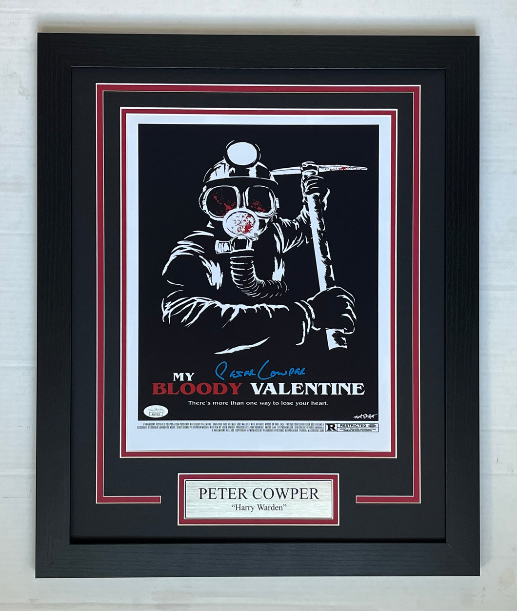 Peter Cowper Signed Autographed My Bloody Valentine 11x14 Movie Poster Framed Display