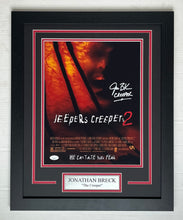 Load image into Gallery viewer, Jonathan Breck autograph signed Jeepers Creepers 11x14 Movie Poster Framed Display
