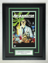 Load image into Gallery viewer, Jeffrey Combs autograph signed RE-ANIMATOR 11x17 Movie Poster Framed Display
