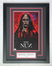 Load image into Gallery viewer, Bonnie Aarons Autograph Signed THE NUN 11x17 Movie Poster Framed Display
