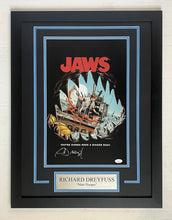 Load image into Gallery viewer, Richard Dreyfuss Autograph Signed JAWS 11x17 Movie Poster Framed
