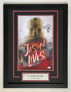 CJ Graham Autograph Signed Friday the 13th Part VI 11x17 Movie Poster Framed Display