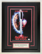 Load image into Gallery viewer, Kane Hodder signed autographed Friday the 13th Part 7 Movie Poster 11x17 Framed Display
