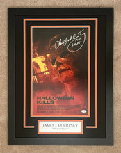 Load image into Gallery viewer, James Jude Courtney autograph signed HALLOWEEN KILLS 11x17 Movie Poster Framed Display
