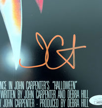 Load image into Gallery viewer, John Carpenter autograph signed HALLOWEEN 12x18 Movie Poster Framed Display
