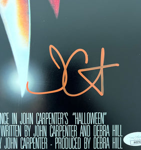 John Carpenter autograph signed HALLOWEEN 12x18 Movie Poster Framed Display