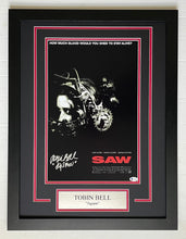 Load image into Gallery viewer, Tobin Bell Autograph Signed SAW 11x17 Movie Poster Framed Display
