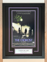 Load image into Gallery viewer, Linda Blair Autographed Signed The Exorcist 11x17 Movie Poster Framed Display
