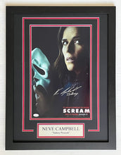 Load image into Gallery viewer, Neve Campbell autograph signed SCREAM Movie Poster 11x17 Framed Display
