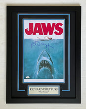 Load image into Gallery viewer, Richard Dreyfuss Autograph Signed JAWS 11x17 Movie Poster Framed Display
