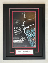 Load image into Gallery viewer, Alex Vincent autograph signed Childs Play Movie Poster 12x18 Framed
