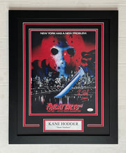 Load image into Gallery viewer, Kane Hodder signed autographed Friday the 13th Part 8 - 11x14 Movie Framed Display
