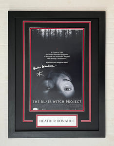 Heather Donahue Autograph Signed THE BLAIR WITCH PROJECT 12x18 Framed Movie Display