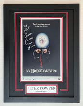 Load image into Gallery viewer, Peter Cowper Signed Autographed My Bloody Valentine 11x17 Movie Poster Framed Display
