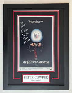 Peter Cowper Signed Autographed My Bloody Valentine 11x17 Movie Poster Framed Display