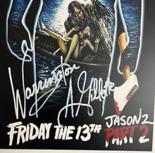 Load image into Gallery viewer, Warrington Gillette Autograph Signed Friday the 13th Part 2 Movie Poster 11x17
