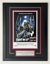 Load image into Gallery viewer, Warrington Gillette Autograph Signed Friday the 13th Part 2 Movie Poster 11x17
