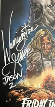 Load image into Gallery viewer, Warrington Gillette Autograph Signed Friday the 13th Part 2 Movie Poster 11x17
