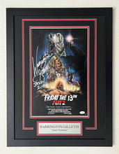 Load image into Gallery viewer, Warrington Gillette Autograph Signed Friday the 13th Part 2 Movie Poster 11x17
