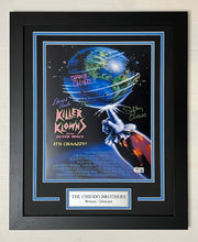 Load image into Gallery viewer, The Chiodo Brothers Signed Killer Klowns From Outer Space 11x14 Movie Poster Framed Display
