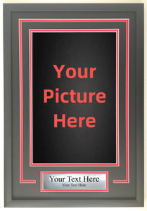 Custom 16" x 24" Movie Display in Black/Deep Red