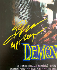 John Kassir Autograph Signed Demon Knight 11x17 Movie Poster Framed